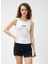 Baskılı Fitilli Atlet U Yaka Viskon Karışımlı 3