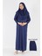 2133_Tek Parça Başörtülü Namaz Tesettür Elbise 1
