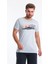 Men Tshırt Gri Erkek T-Shirt 21607-08 1