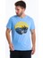 Men Tshirt Erkek Mavi Tshirt 22538-03 1