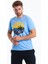 Men Tshirt Erkek Mavi Tshirt 22538-03 4