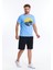 Men Tshirt Erkek Mavi Tshirt 22538-03 5