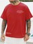 Kırmızı Happiest Baskılı Oversize T-Shirt 1