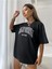 Siyah California West Baskılı Oversize T-Shirt 2