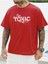 Kırmızı Toxic Baskılı Oversize T-Shirt 1