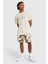 Bej Barcelona Baskılı Oversize Tshirt 4