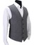 Erkek Yelek V Yaka Gri Balık Sırtı 50511 2