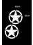 Atölye Çizgi 2 Adet Army Star, Askeri Yıldız Off Road Sticker Beyaz 30 cm 1