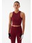 B3ANTLP Bordo Spor, Koşu, Antrenman Crop, Spor Sütyeni, Tek Üst 1