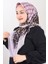 Desenli Keten Flamlı Eşarp - DESEN-675 - Renk-01 1