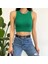 Halter Yaka Crop Top Bluz 1