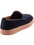 Lacivert Süet Leather Erkek Casual Ayakkabı E01585691202 4