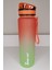 Shop-Set 1000 ml Tritan Motivasyonlu Su Matarası Süzgeçli(Turuncu - Neon Yeşil) 1