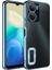 Vivo Y16 Kılıf Renkli Kenarlı Parlak Logo Açık Omega Silikon 1