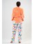Kadın Welsoft Büyük Beden Uzun Kol Pijama Takım 4
