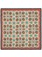 Ekru Taba Motif Desen Ipek Mendil 1