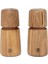 Crush Grind Stockholm 2 Parça Tuz ve Karabiber Değirmen Seti 11 cm - Oak-Meşe Rengi 1