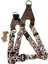 Köpek göğüs tasması küçük ırk hakiki deri kapamalı leopar desen kolon genişlik:2,5 cm göğüs ölçüsü:40-60cm ayarlamalı dog harness GT4-5 2