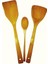 3 Lü Bambu Kaşık-Spatula-Bıçak 1