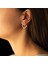 Ear Jacket Kare Gümüş Küpe 1