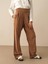%100 Keten Oversize Pantolon 2
