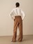%100 Keten Oversize Pantolon 4