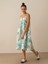 %100 Keten Regular Fit Elbise 3