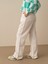 %100 Keten Oversize Pantolon 3