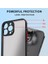 iPhone 13 Pro Kılıf 3D Kamera Korumalı Arkası Mat Kenarları Renkli Smoke Case 2