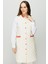 Hafif Kumaş Ribana Detaylı Yelek Ekru 1