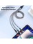 A3 3in1 Type-C + iPhone Lightning + Micro USB 3A Hızlı Şarj Kablosu 1.3m 3
