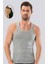10 Adet, (Ekonomik Paket) Erkek Ribana Sporcu Atlet %100 Cotton (Ribana) Gri 1