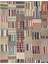 Patchwork Bej Patchwork Yün ve Pamuk El Dokuma Oda Salon Halısı 1