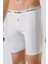 6 Adet, Erkek Likralı Uzun Boxer %92 Coton( Pamuk) %8 Likra Beyaz 2