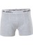 5 Adet, Kısa Paçalı Likralı Erkek Boxer %92 Coton( Pamuk) %8 Likra Gri 1
