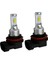 2 Adet Mini Smd Araç LED Sisli Drl Far Fokları H8/H11-3570 (Yurt Dışından) 4
