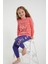 2944 Cattitude Pembe Kız Çocuk Uzun Kol Pijama Takım 2