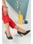 Ince Topuk Siyah Cilt Stiletto 1