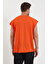 Turuncu Basic Oversize Atlet T-Shirt 5