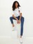 Normal Bel Skinny Fit Kadın Rodeo Kot Pantolon 2