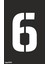 6 Rakamı Boyama Şablonu Set 1 1
