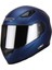 816 Mat Metalic Blue Full Face Motosiklet Kaski 1