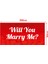 Evlilik Teklifi Will You Marry Me Pembe Kalpli Afiş Pankart 4