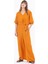 Kadın Geniş Kesim Elastik Bel Tam Boy Pantolon 1011 Turuncu 1