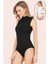 5 Adet, Kadın Balıkçı Yaka Sıfır Kol Çıtçıtlı Body %92 Pamuk %8 Elastan Beyaz 2