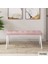 Concept Roz Serisi 80X132 Mdf Açılabilir Beyaz Mutfak Masası 4 Sandalye 1 Bench Gold Halkalı 3