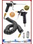 Havalı 15 Metre Kompresör Spiral Hava Hortumu 8 mm 15 mt Hava Jakı Hava Tabancası Recor Paket 2