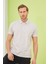 Erkek Basic Polo Yaka Tişört (Regular Fit) Açık Gri 4