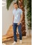 Erkek Basic Polo Yaka Tişört (Regular Fit) Açık Mavi 2