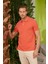 Erkek Basic Polo Yaka Tişört (Regular Fit) Turuncu 2